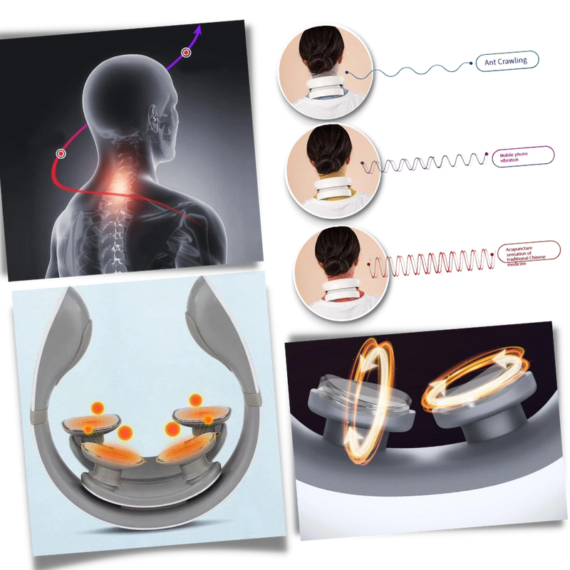 Four Head Relief Neck and Shoulder Massager