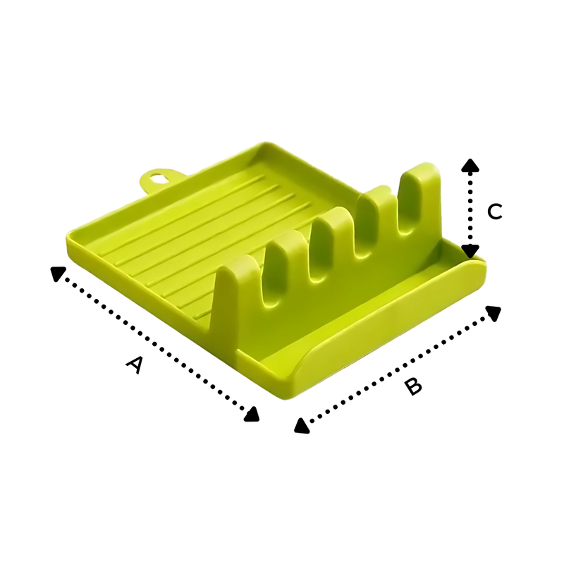 Four-Slot Non Slip Spatula Rack