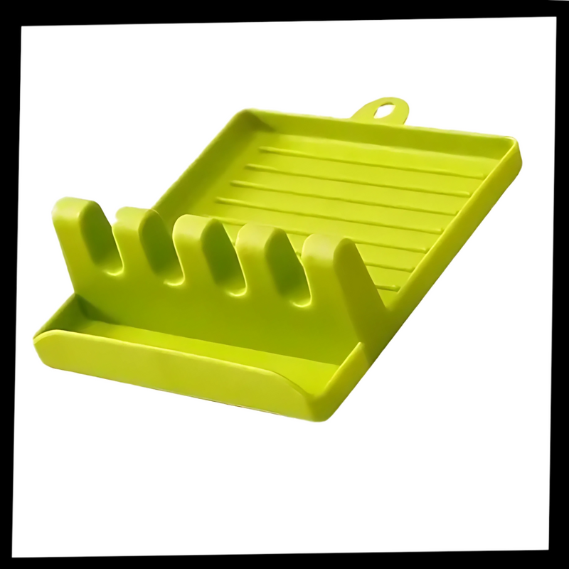 Four-Slot Non Slip Spatula Rack