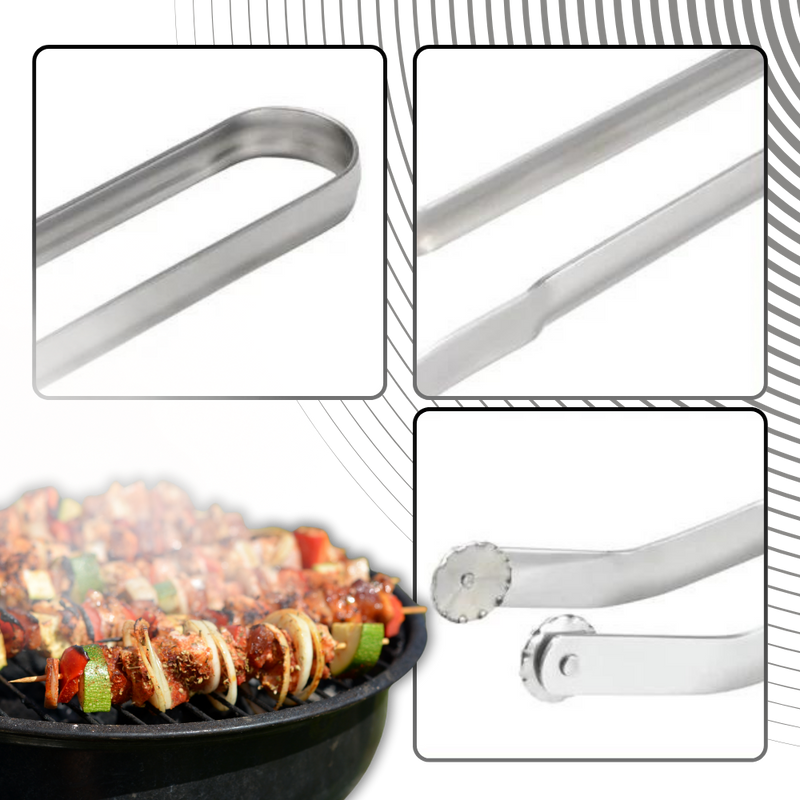 Heat Resistant Barbecue Flip Tongs