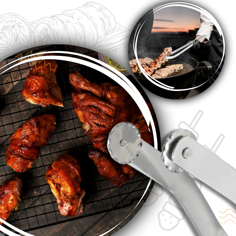 Heat Resistant Barbecue Flip Tongs