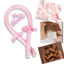 Heatless Curling Rod Headband Ribbon Silk