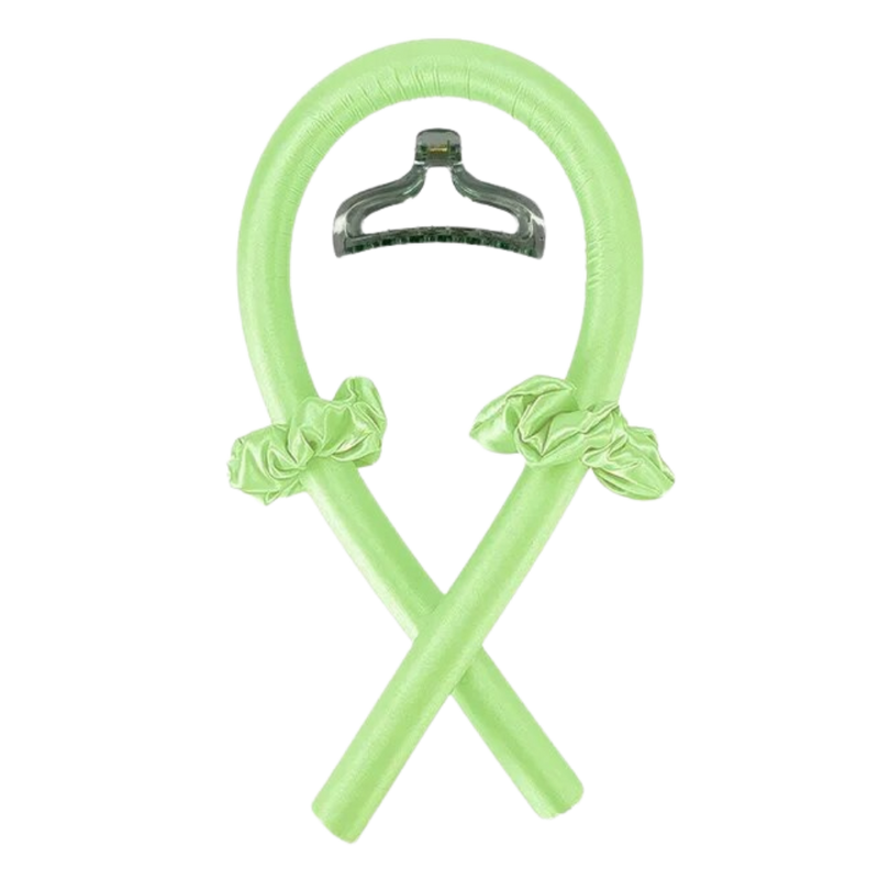 Heatless Curling Rod Headband Ribbon Silk