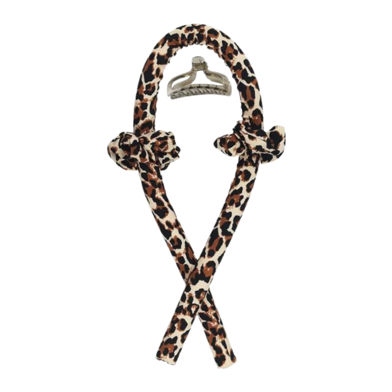 Heatless Curling Rod Headband Ribbon Silk