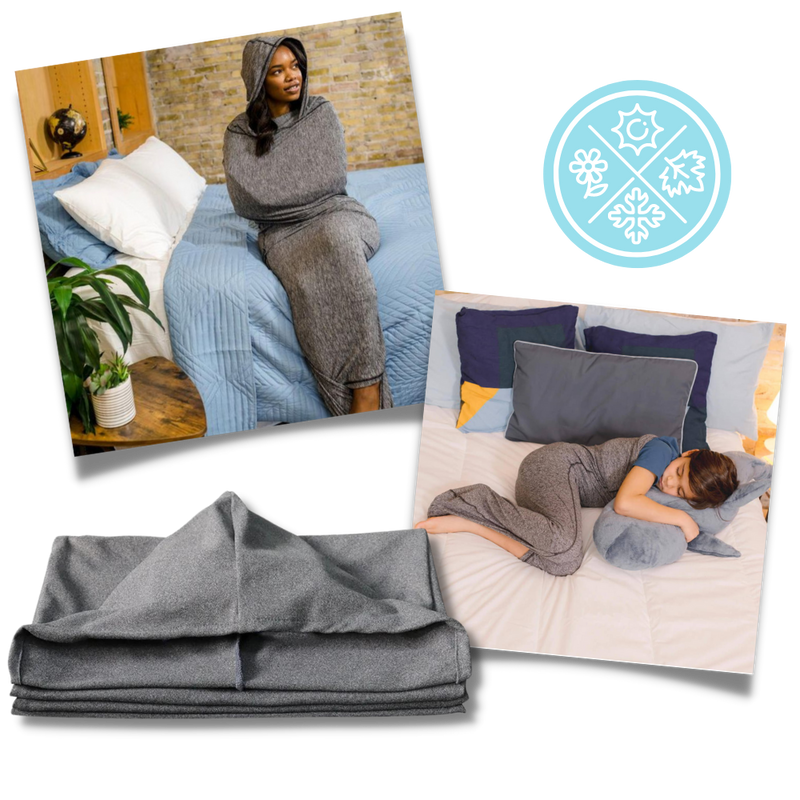 Hooded Sleep Pod Wearable Blanket