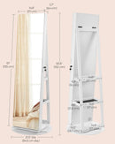 Swivel Base Mirror with Accessory Compartments