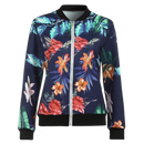 Long Sleeve Flower Bomber Jacket