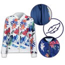 Long Sleeve Flower Bomber Jacket
