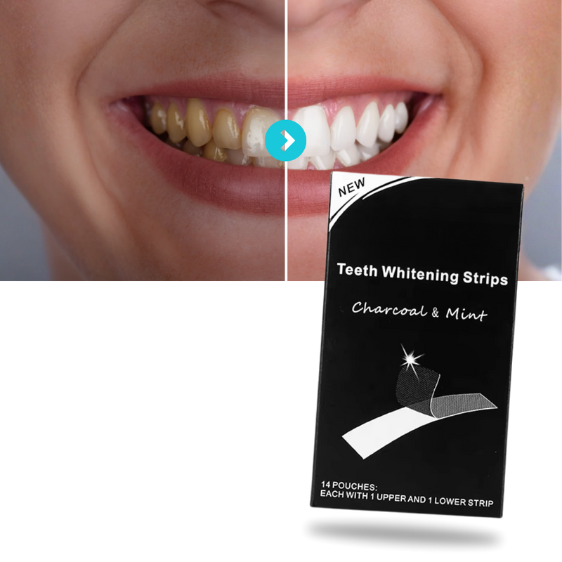Minty Charcoal Teeth Strips