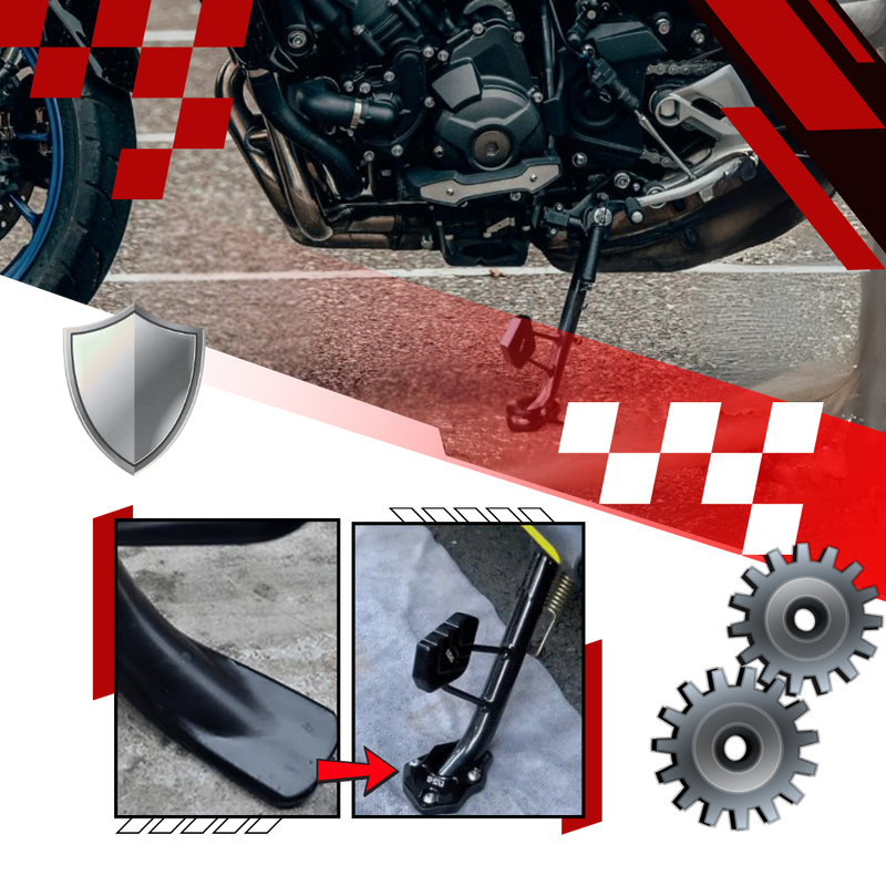 Motorcycle Alloy Kickstand Combo