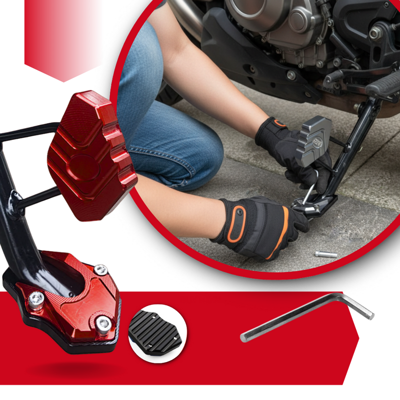 Motorcycle Alloy Kickstand Combo