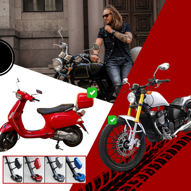 Motorcycle Alloy Kickstand Combo