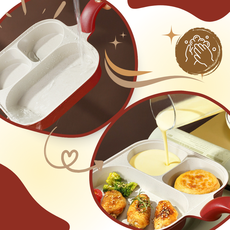 Multi-Section Cooking Pan