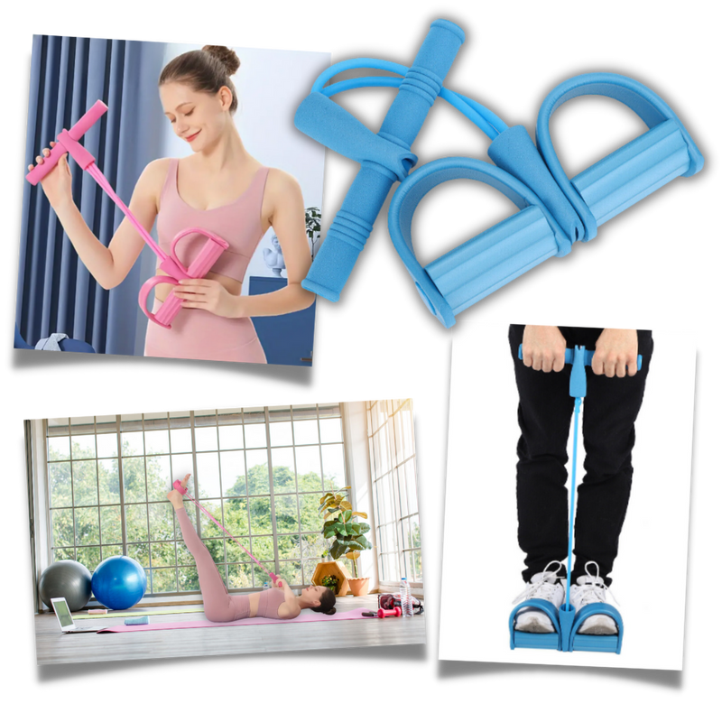 Multifunctional Pedal Resistance Bands Fitness 4 Tube