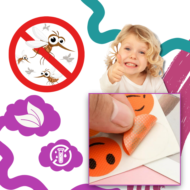 Natural Ingredients Mosquito Repellent Stickers