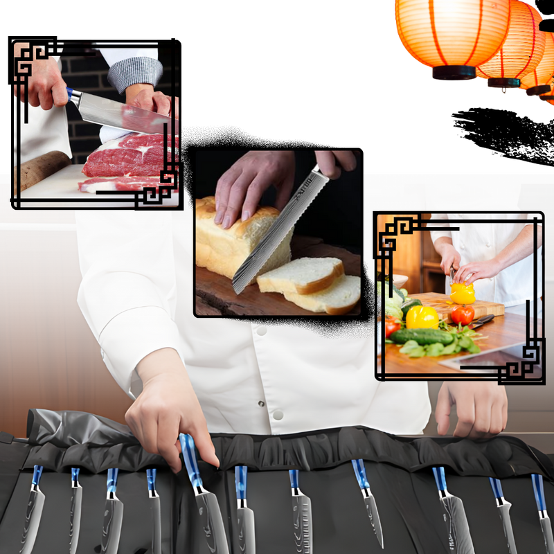 Atlantic Blue Japanese Knives