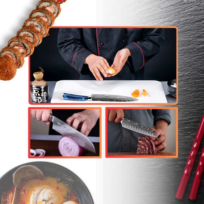 Atlantic Blue Japanese Knives