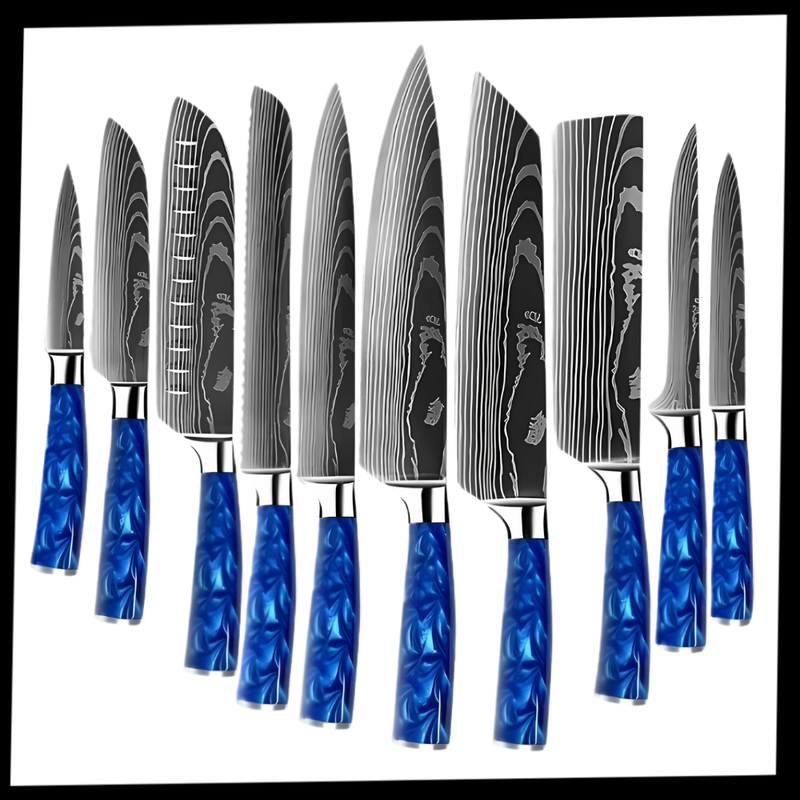 Atlantic Blue Japanese Knives