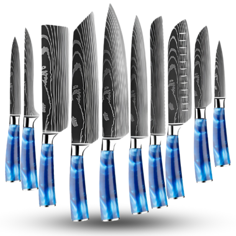 Atlantic Blue Japanese Knives