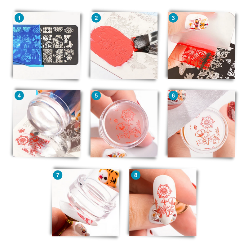 Perfect Symmetry Transparent Nail Art Tool