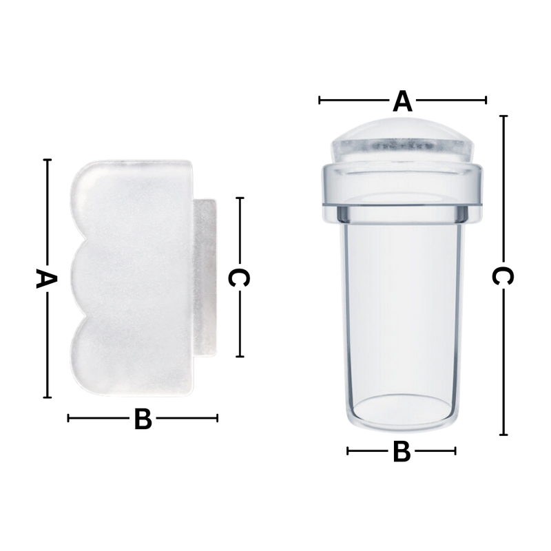 Perfect Symmetry Transparent Nail Art Tool