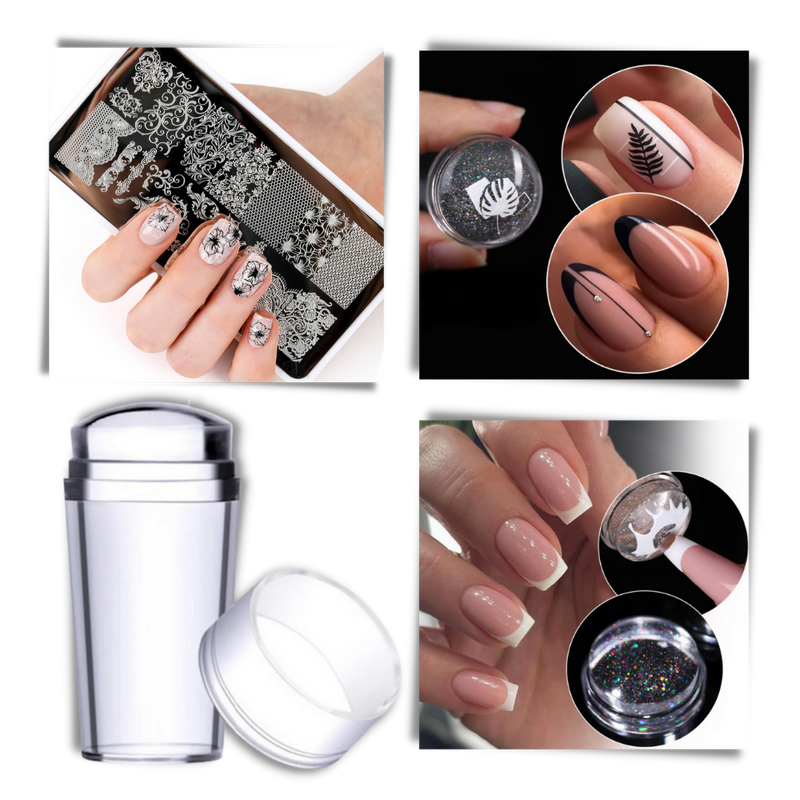 Perfect Symmetry Transparent Nail Art Tool