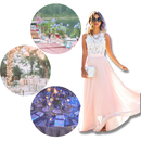 Prairie Chic Lace Chiffon Dress