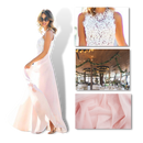 Prairie Chic Lace Chiffon Dress