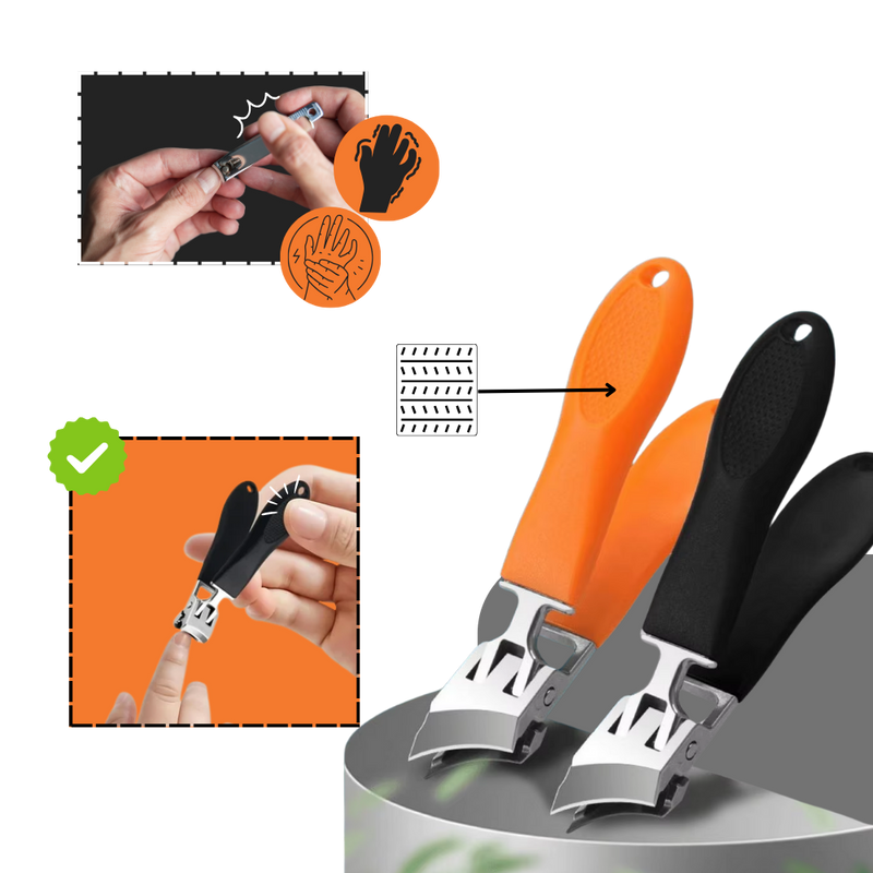 Precision Grip Wide-Jaw Nail Clipper