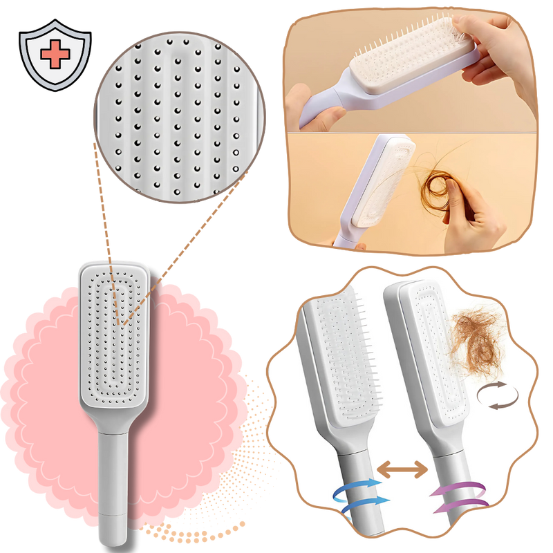 Scalp Massage Self-Cleaning Hair Brush