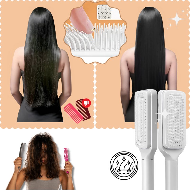 Scalp Massage Self-Cleaning Hair Brush