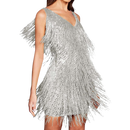 Sequin V-Neck Slip Dress