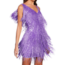 Sequin V-Neck Slip Dress