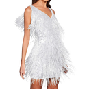 Sequin V-Neck Slip Dress