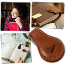 Sleek Personalized Magnetic Leather Bookmark