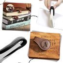 Sleek Personalized Magnetic Leather Bookmark