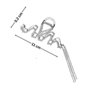 Snake Tassel Claw clip for hair