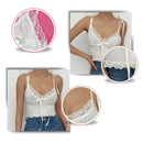 Soft Stylish Lace Trim Crop Top