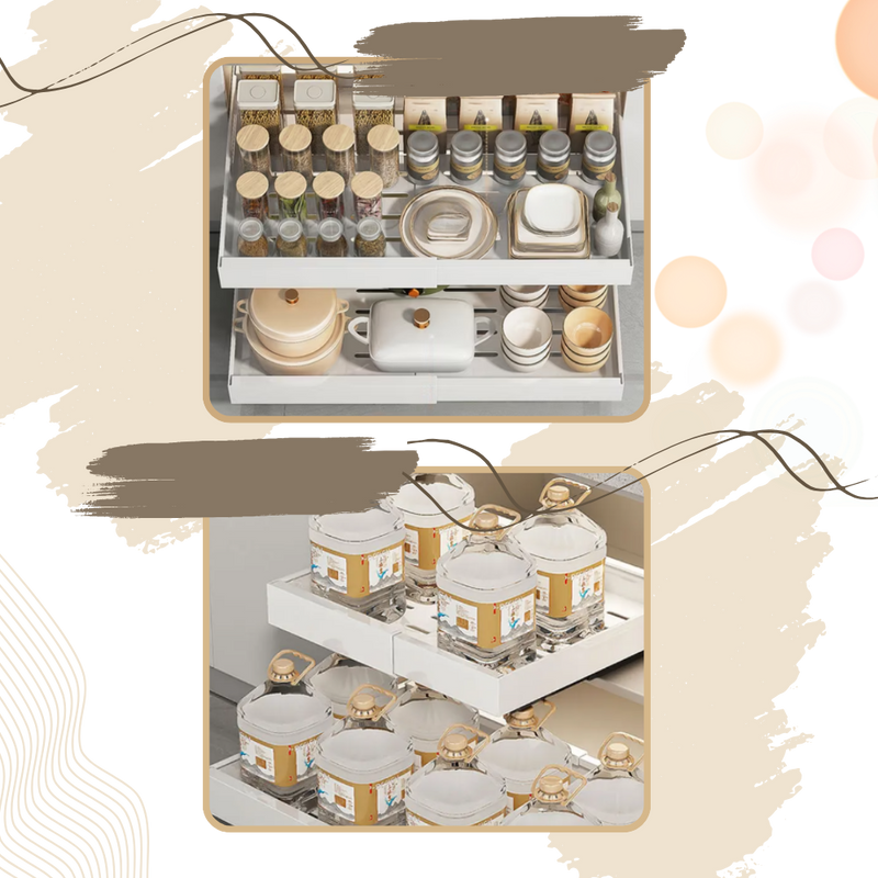 Space Saving Slide Out Cabinet Organizer