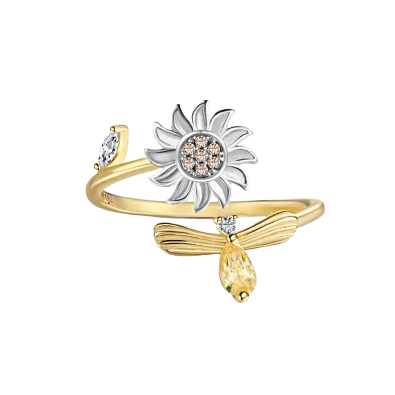 Sunflower Spinner Ring