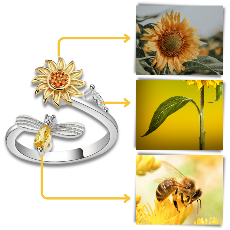Sunflower Spinner Ring