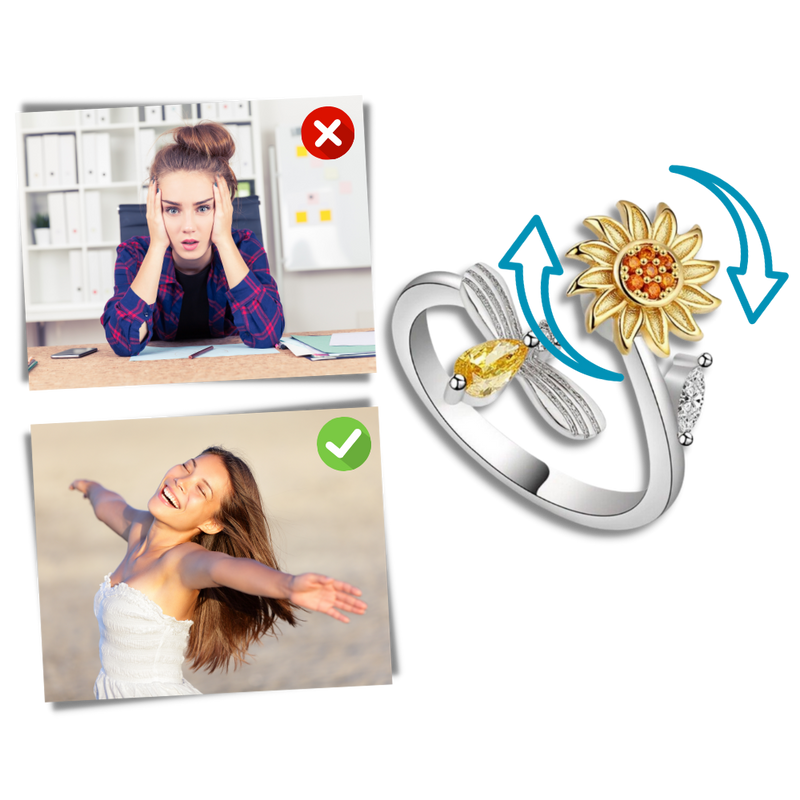 Sunflower Spinner Ring