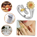 Sunflower Spinner Ring