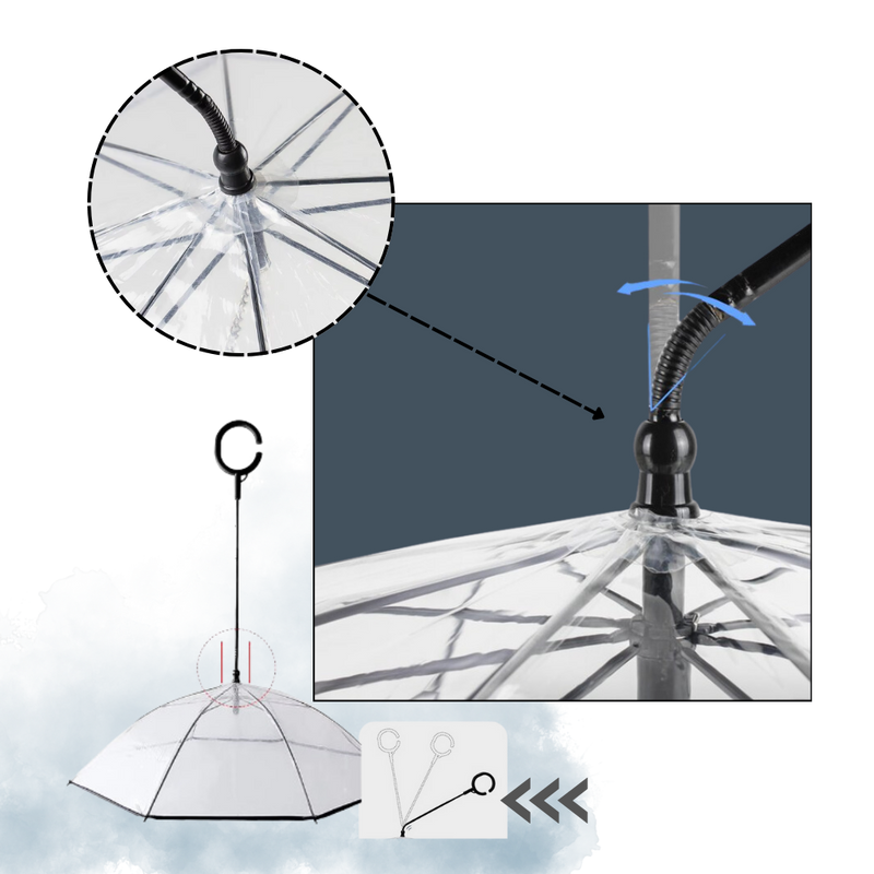 Transparent Dog Umbrella Leash