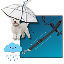 Transparent Dog Umbrella Leash