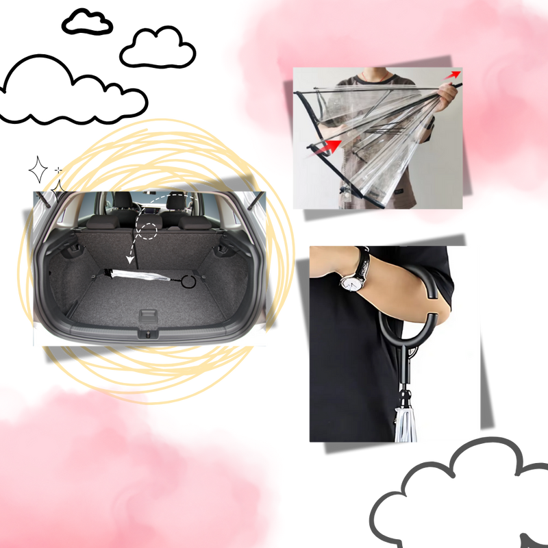 Transparent Dog Umbrella Leash