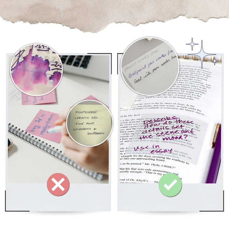 Transparent Waterproof Stickies