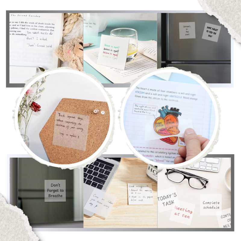 Transparent Waterproof Stickies