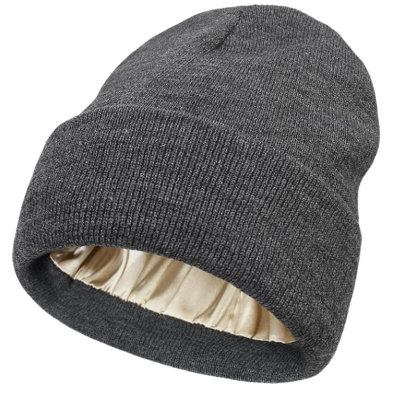 Warm Knit Satin Lined Beanie