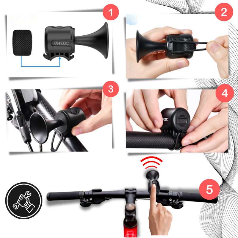 Waterproof Loud Electric Bike Horn